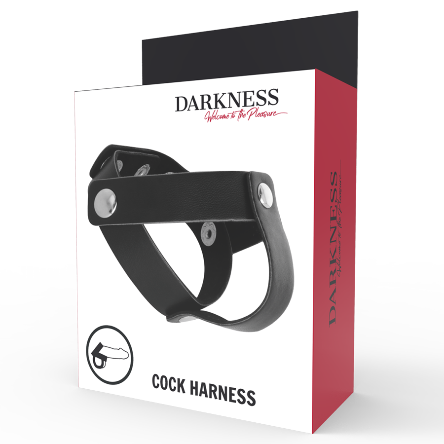 DARKNESS - ANELLO IN PELLE PER PENE E TESTICOLI – Cockring senza vibrazione – foto 5