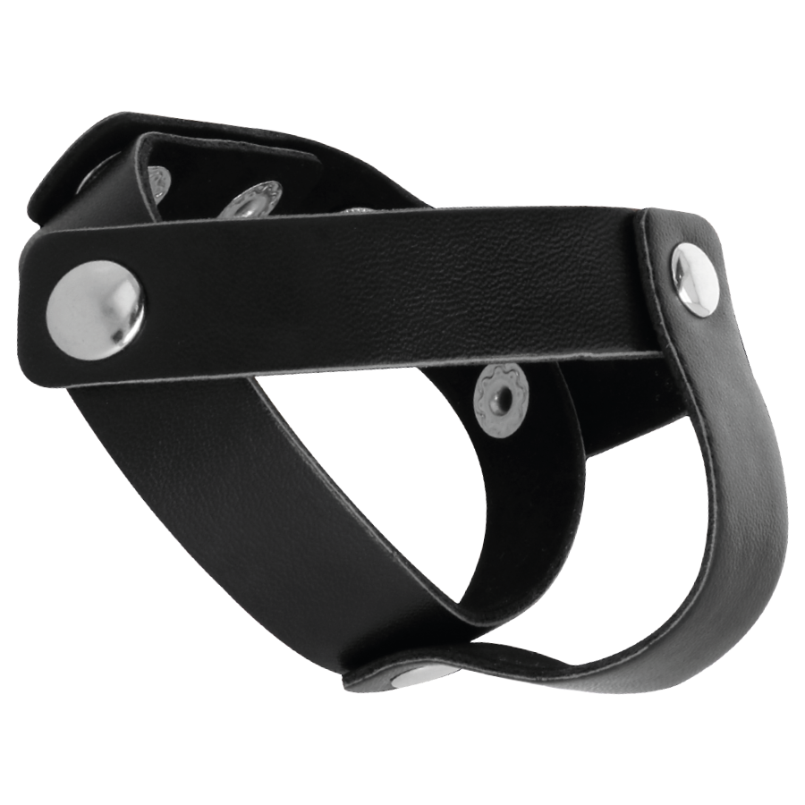 DARKNESS - ANELLO IN PELLE PER PENE E TESTICOLI – Cockring senza vibrazione – foto 2