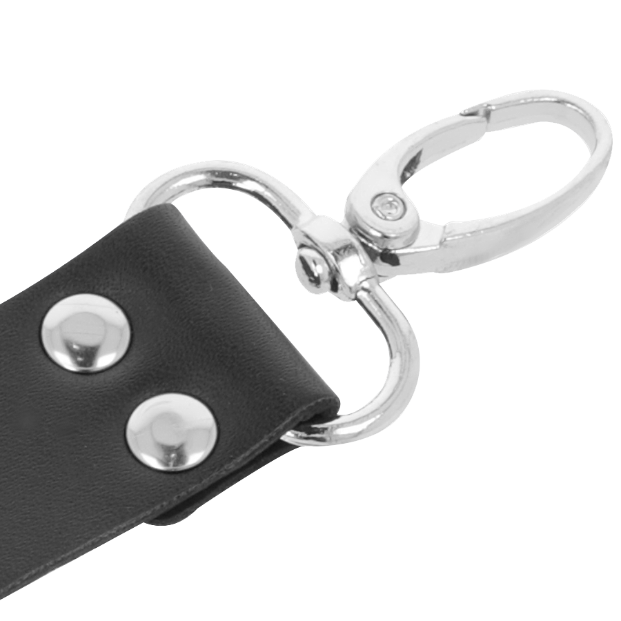 DARKNESS - MANETTE IN PELLE PER PIEDI E MANI NERE – Sistemare le manette – foto 3