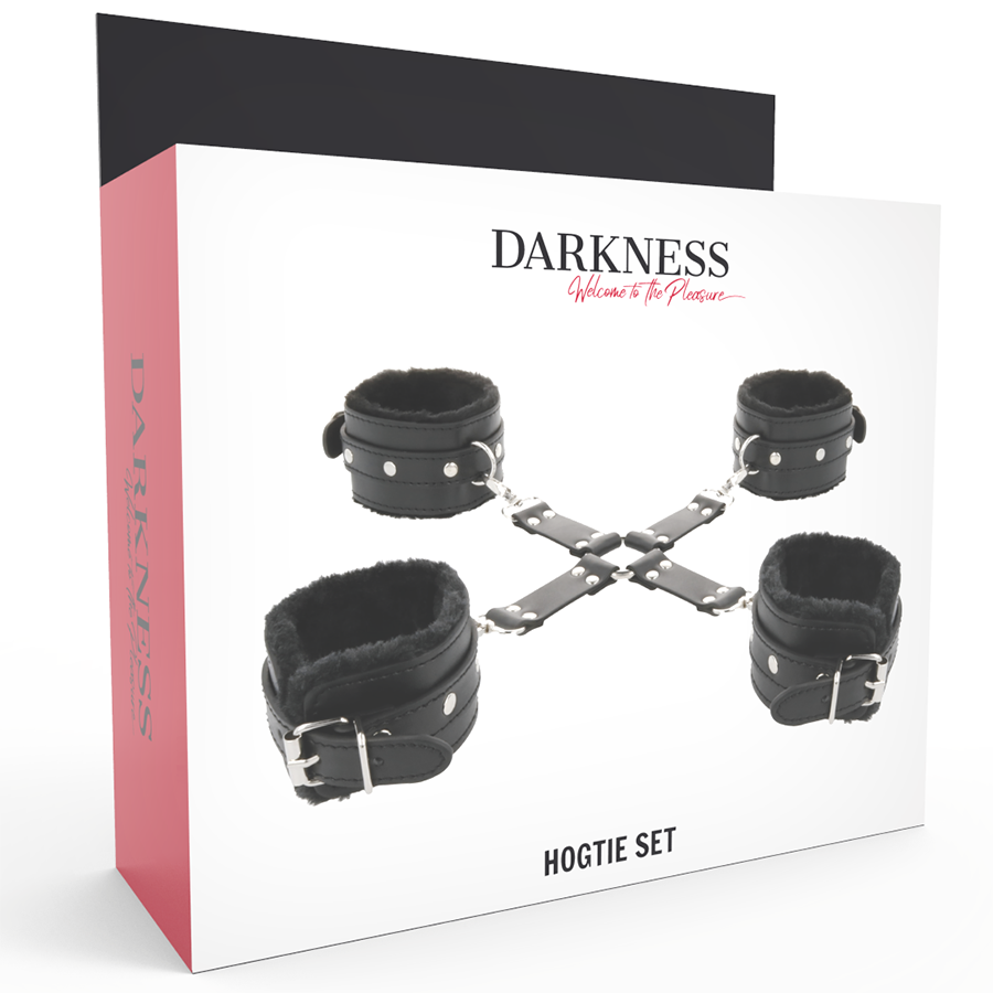 DARKNESS - MANETTE IN PELLE PER PIEDI E MANI NERE – Sistemare le manette – foto 9