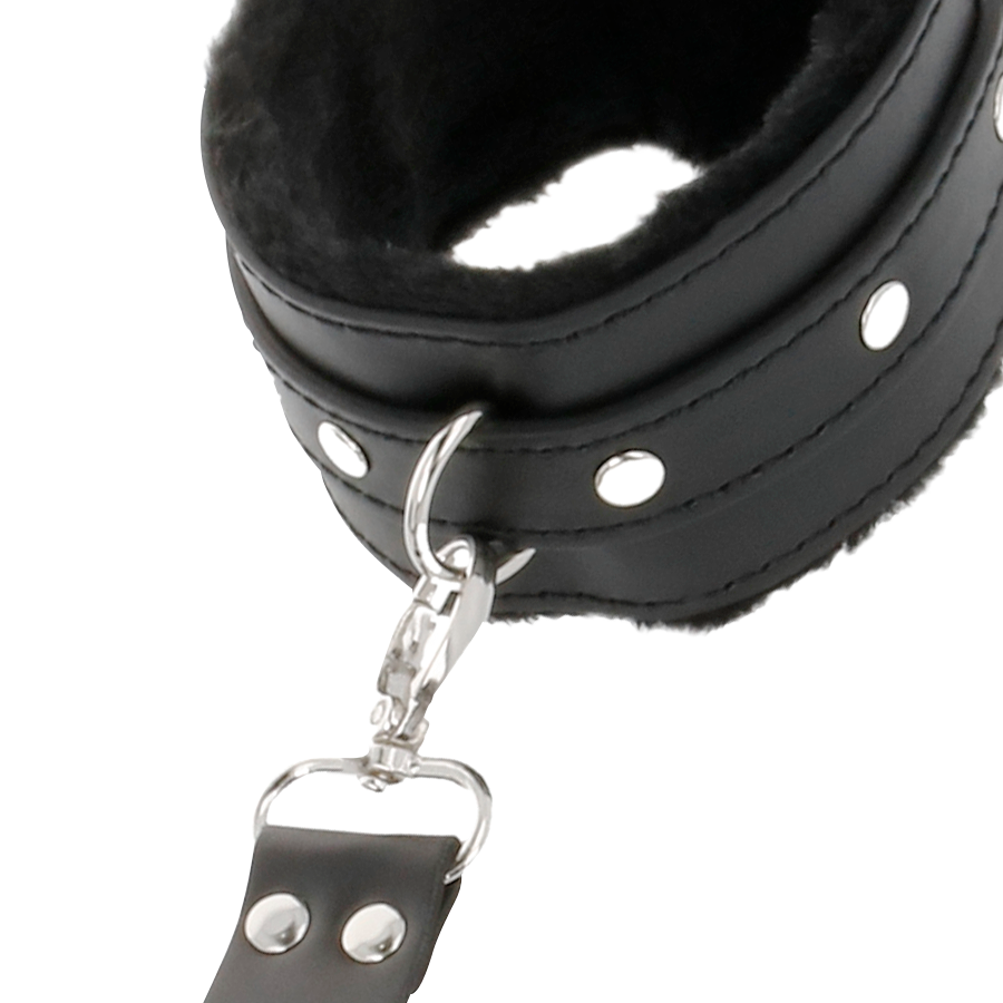 DARKNESS - MANETTE IN PELLE PER PIEDI E MANI NERE – Sistemare le manette – foto 7
