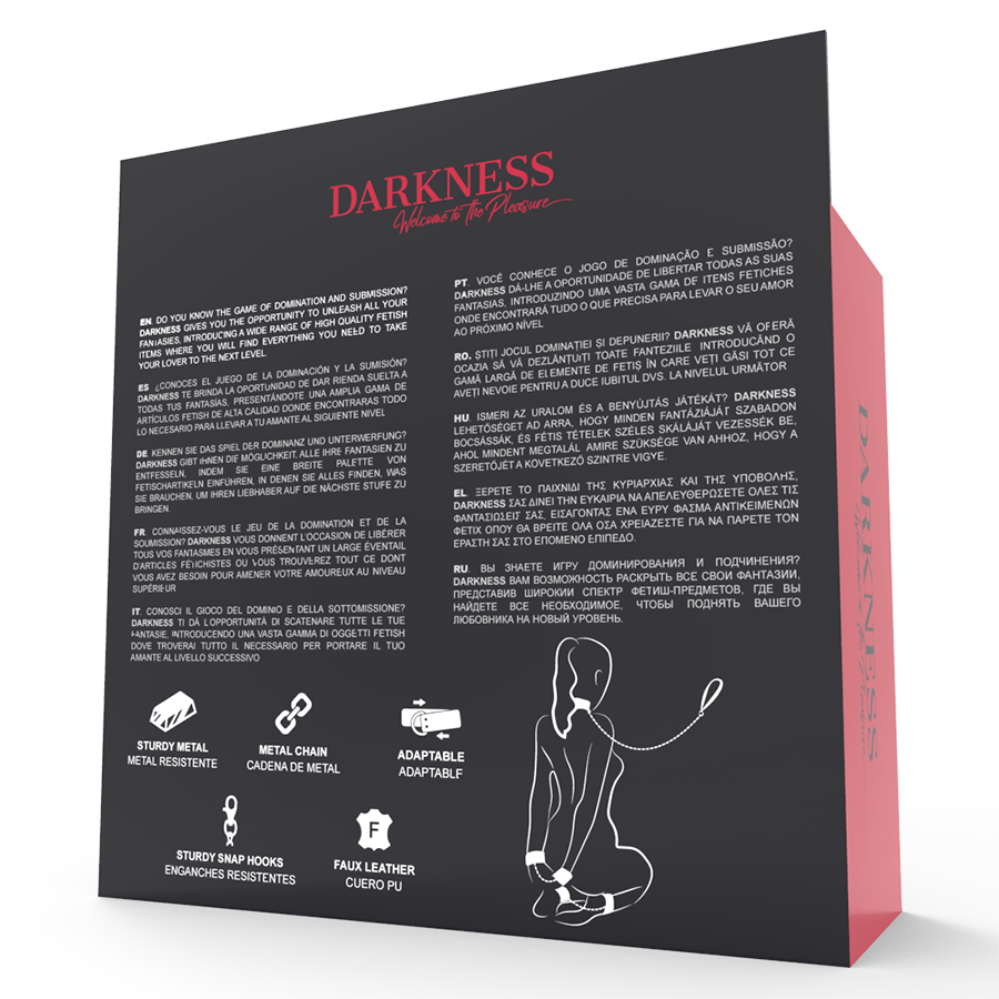 DARKNESS - MANETTE E COLLETTO IN PELLE NERA – Mogli – foto 11