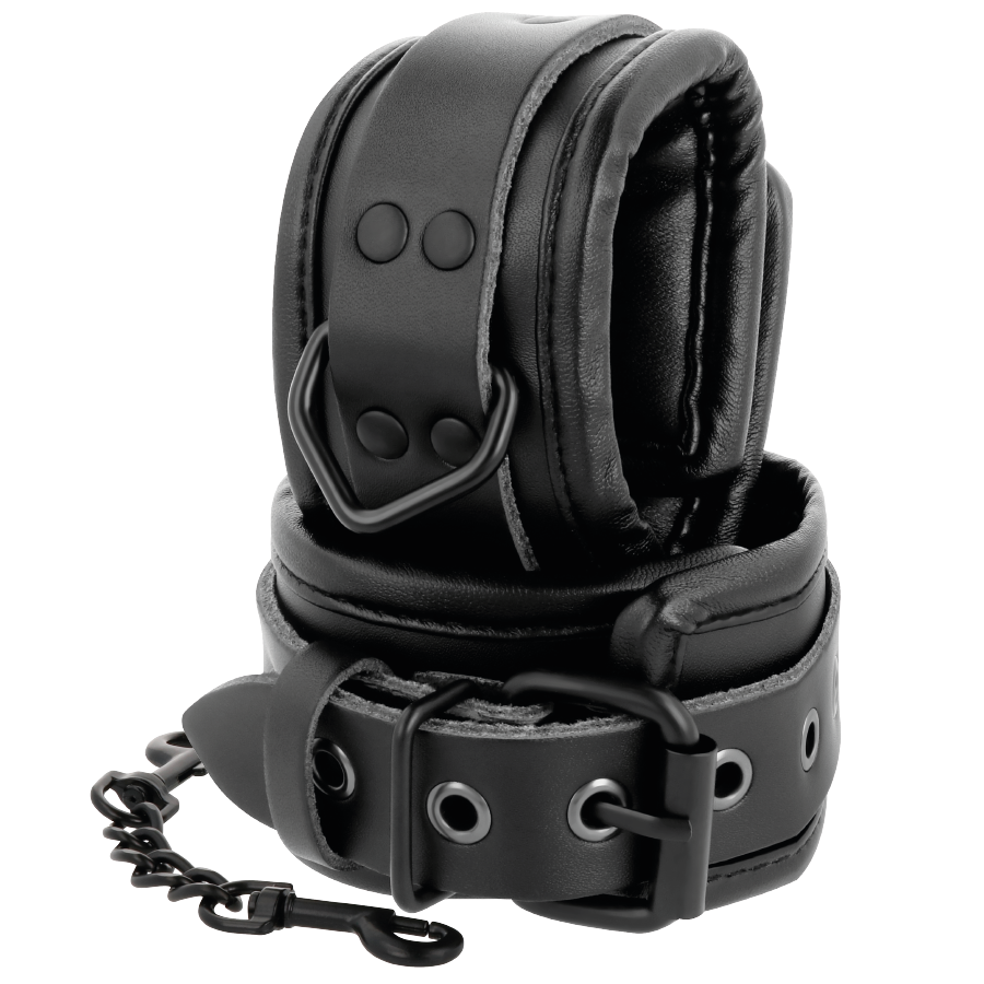 DARKNESS - MANETTE E COLLETTO IN PELLE NERA – Mogli – foto 3