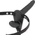 FETISH SUBMISSIVE HARNESS - DOPPIA PENETRAZIONE NERA – Imbracature senza vibrazioni