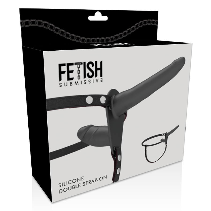 FETISH SUBMISSIVE HARNESS - DOPPIA PENETRAZIONE NERA – Imbracature senza vibrazioni – foto 5