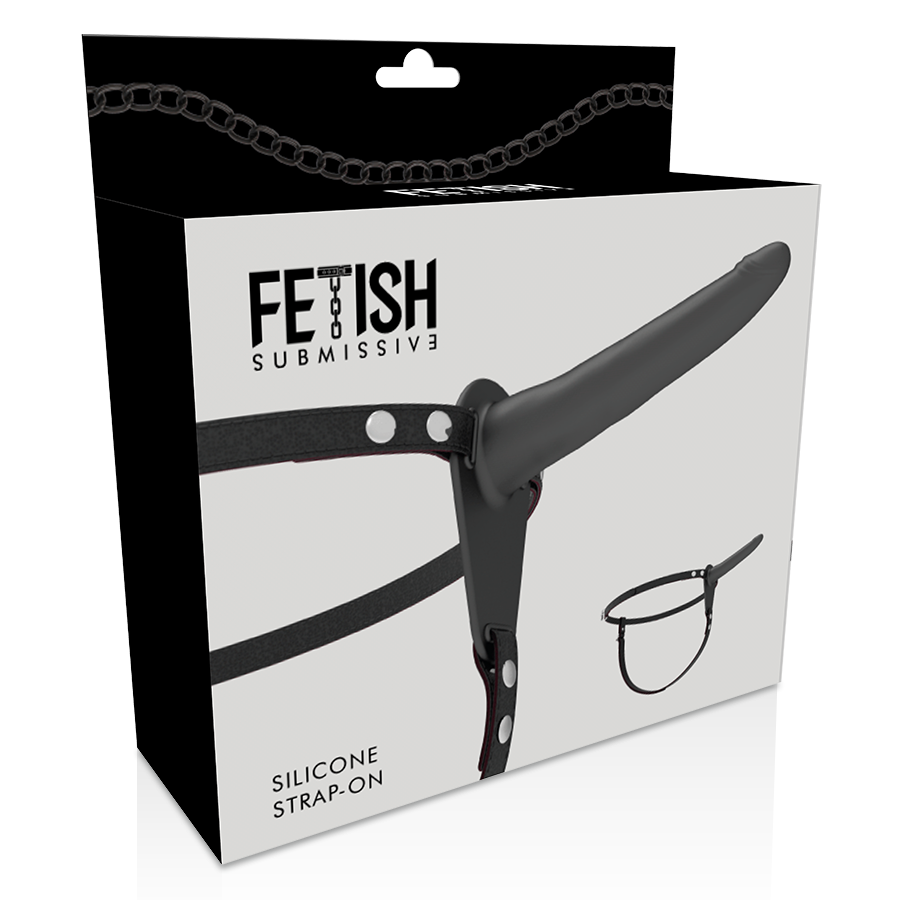 FETISH SUBMISSIVE HARNESS - SILICONE NERO 15 CM – Imbracature senza vibrazioni – foto 5