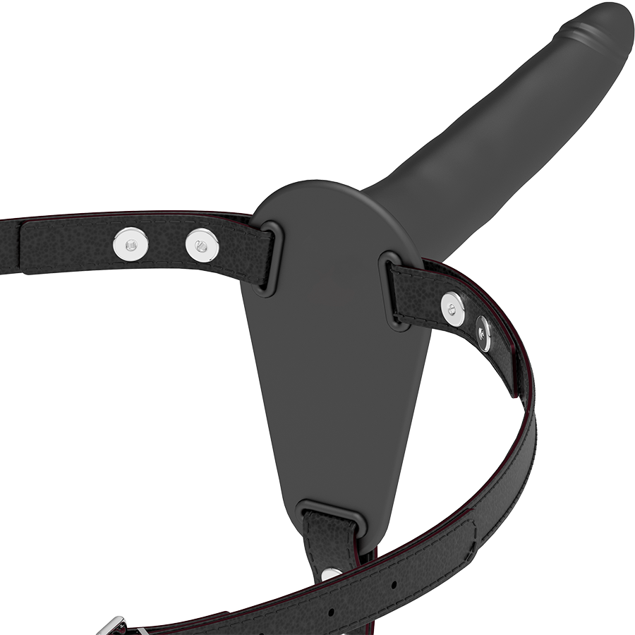 FETISH SUBMISSIVE HARNESS - SILICONE NERO 15 CM – Imbracature senza vibrazioni
