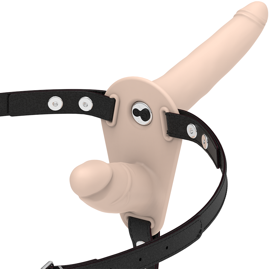 FETISH SUBMISSIVE HARNESS - VIBRATORE FLESH UP A DOPPIA PENETRAZIONE – Doppie imbracature