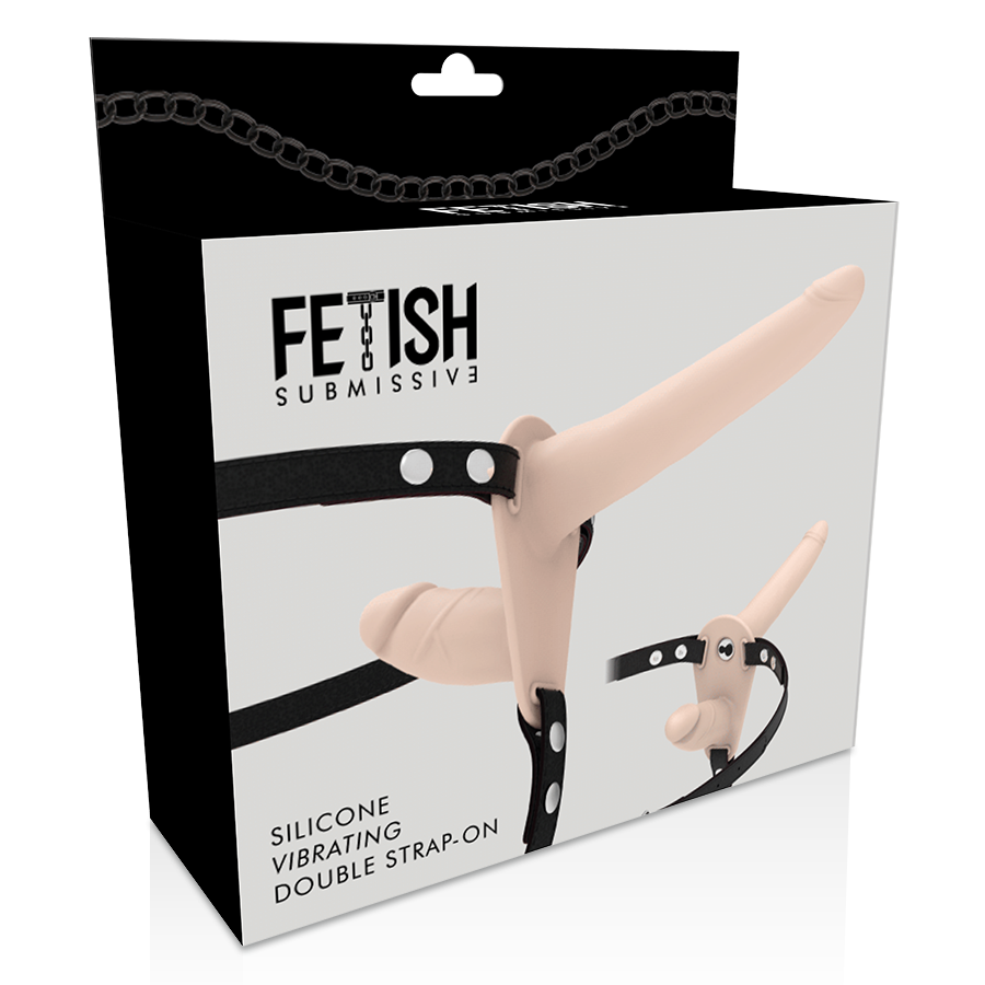 FETISH SUBMISSIVE HARNESS - VIBRATORE FLESH UP A DOPPIA PENETRAZIONE – Doppie imbracature – foto 6