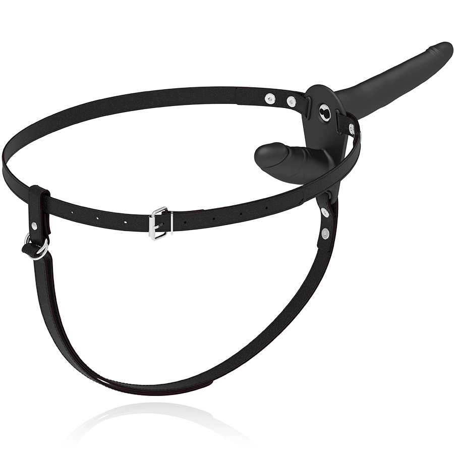 FETISH SUBMISSIVE HARNESS - VIBRATORE NERO A DOPPIA PENETRAZIONE – Doppie imbracature – foto 5