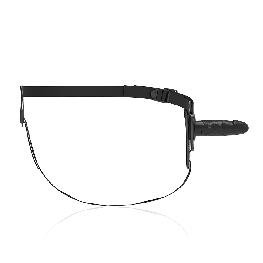 FETISH SUBMISSIVE HARNESS - SILICONE NERO REALISTICO 15 CM – Imbracature senza vibrazioni – foto 3