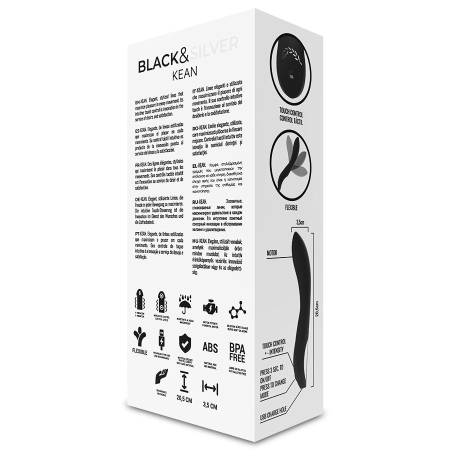 BLACK&SILVER - VIBRATORE KEAN TOUCH CONTROL – Vibratori a punto G – foto 10
