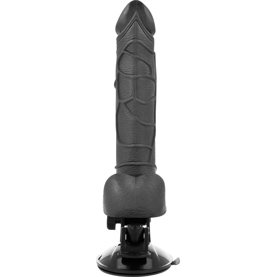BASECOCK - VIBRATORE REALISTICO TELECOMANDO NERO CON TESTICOLI 19.5 CM -O- 4 CM – Telecomando – foto 3