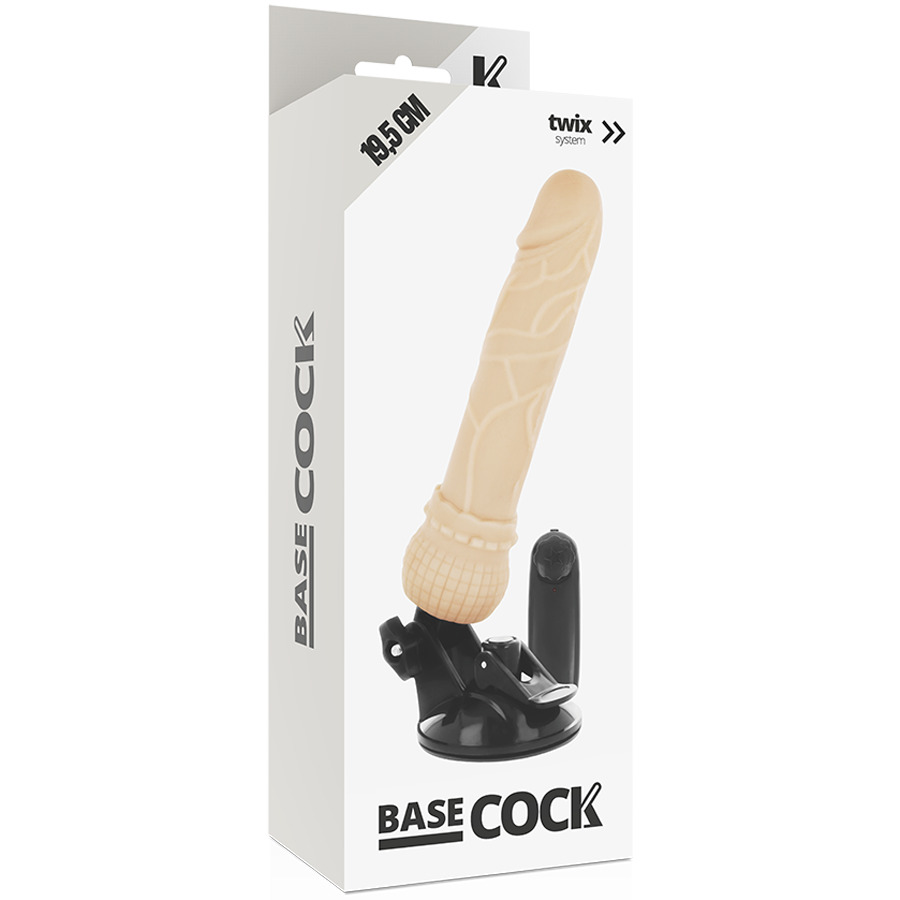BASECOCK - VIBRATORE TELECOMANDO NATURALE REALISTICO 19.5 CM -O- 4 CM – Telecomando – foto 4