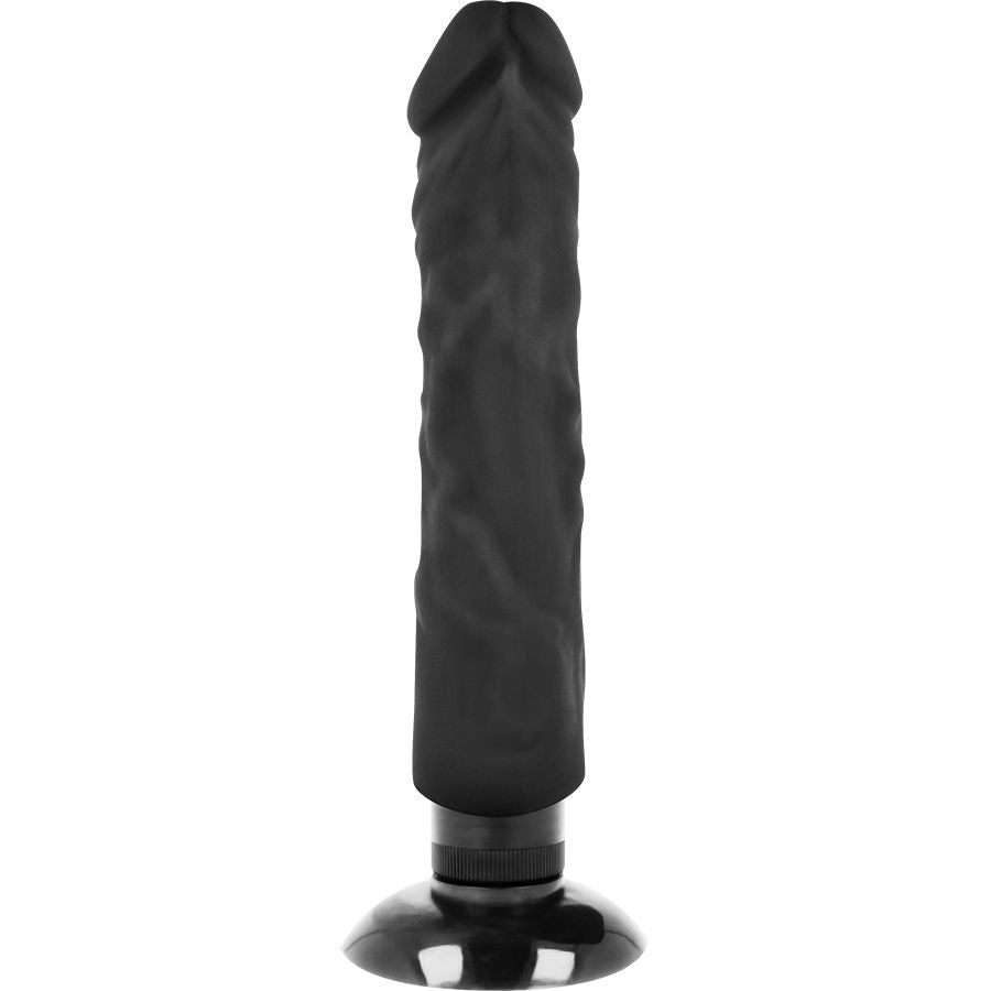 BASECOCK - VIBRATORE REALISTICO 2-1 NERO 20 CM -O- 4 CM – Vibratori realistici – foto 4
