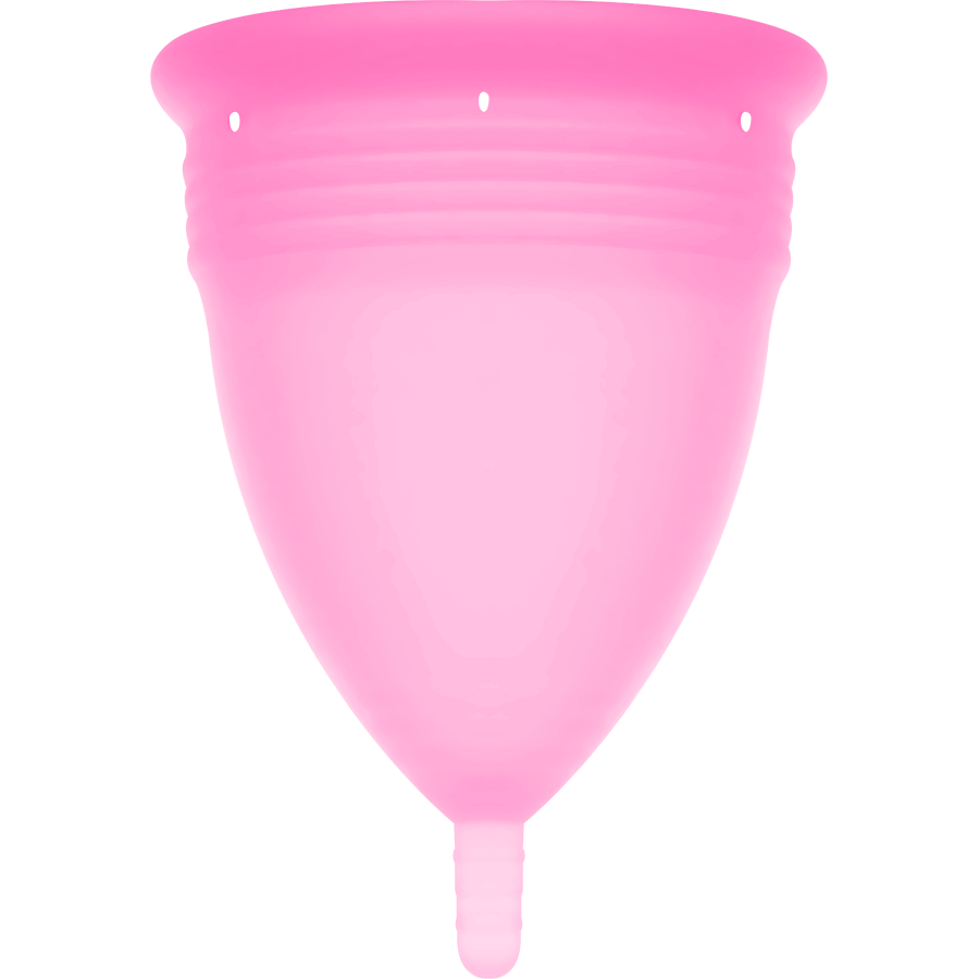 STERCUP - COPPA MESTRUALE IN SILICONE FDA ROSA - TAGLIA L – Coppa vaginale