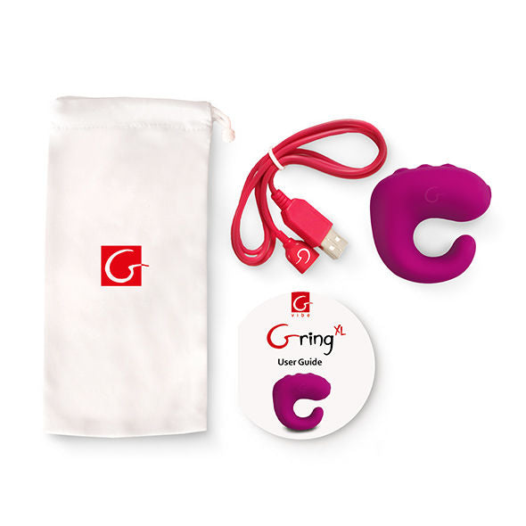 G-VIBE - FUN TOYS GRING ANELLO VIBRATORE XL LAMPONE DOLCE – Cockring con vibrazione – foto 2