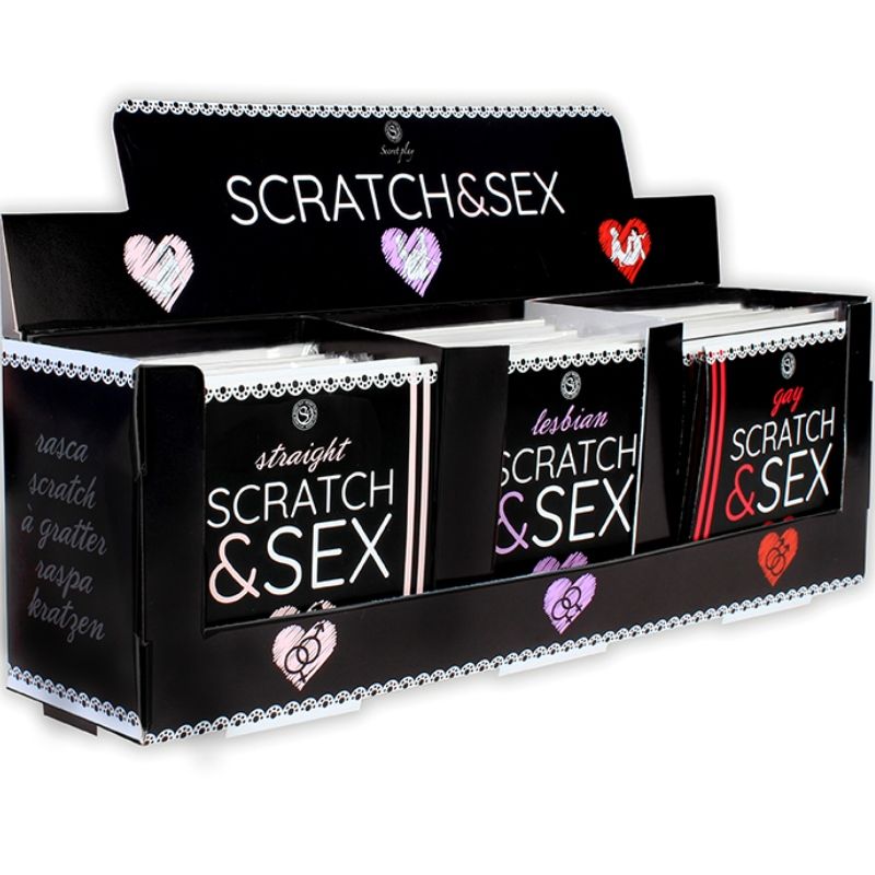 SECRETPLAY - DISPLAY + POSTURE SCRATCH E SESSO (ES/EN/FR/PT/DE) – Giochi di coppia