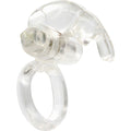 SEVEN CREATIONS - ANELLO VIBRATORE IN SILICONE TRASPARENTE – Cockring con vibrazione