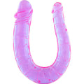 SEVEN CREATIONS - PENE CON DUE TESTE DI GELATINA FLESSIBILI – Doppio pene