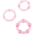 SEVEN CREATIONS - SET DI TRE ANELLI PER PENE ROSA – Accessori per il pene