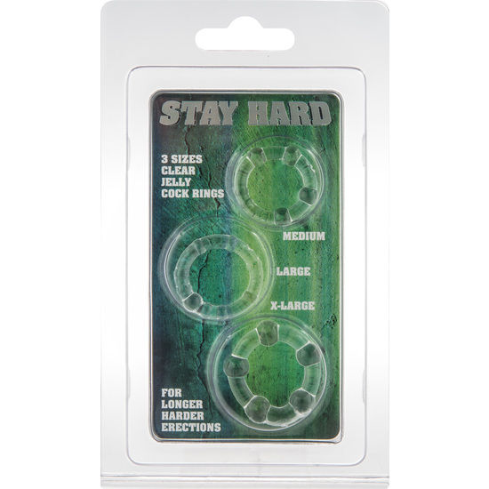 SEVEN CREATIONS - SET DI TRE ANELLI PER PENE TRASPARENTI – Accessori per il pene – foto 2