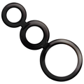 ADDICTED TOYS - SET DI ANELLI PER PENE - FUMO – Cockring senza vibrazione