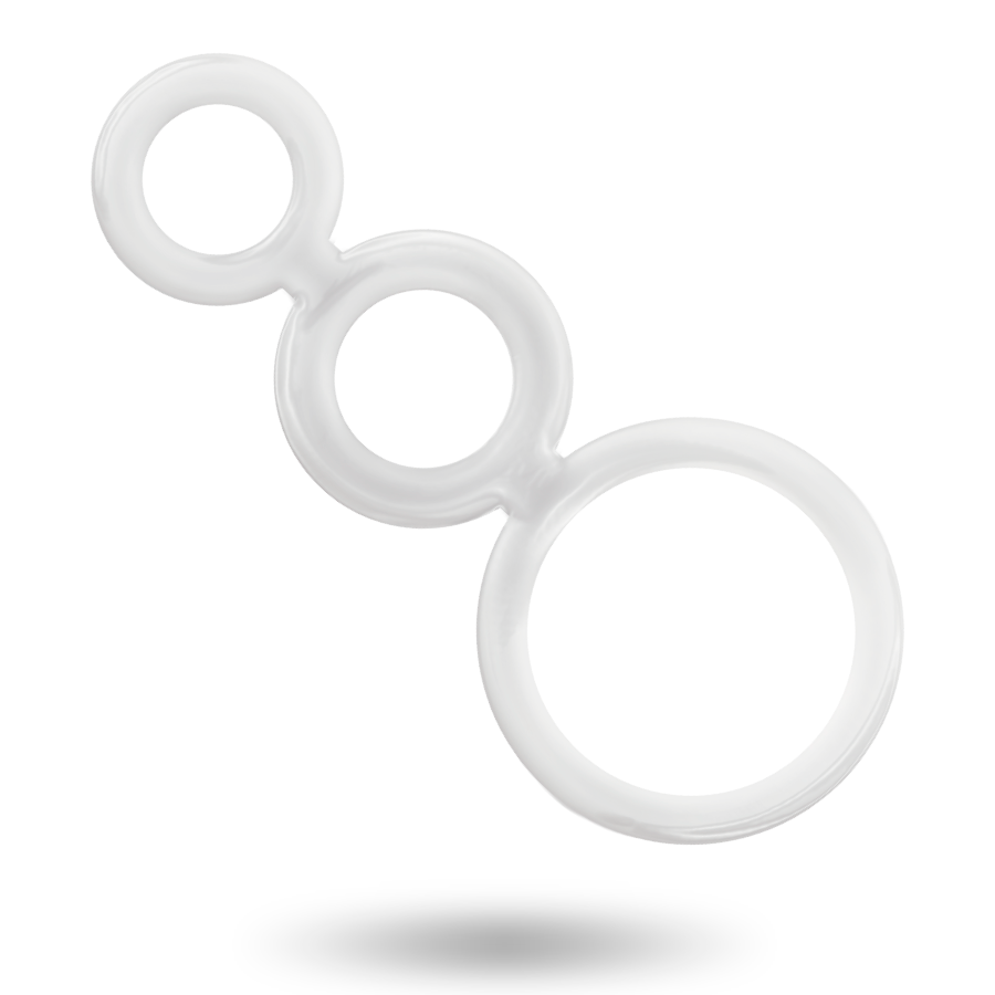 ADDICTED TOYS - SET DI ANELLI PER PENE TRASPARENTE – Cockring senza vibrazione – foto 3