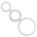 ADDICTED TOYS - SET DI ANELLI PER PENE TRASPARENTE – Cockring senza vibrazione