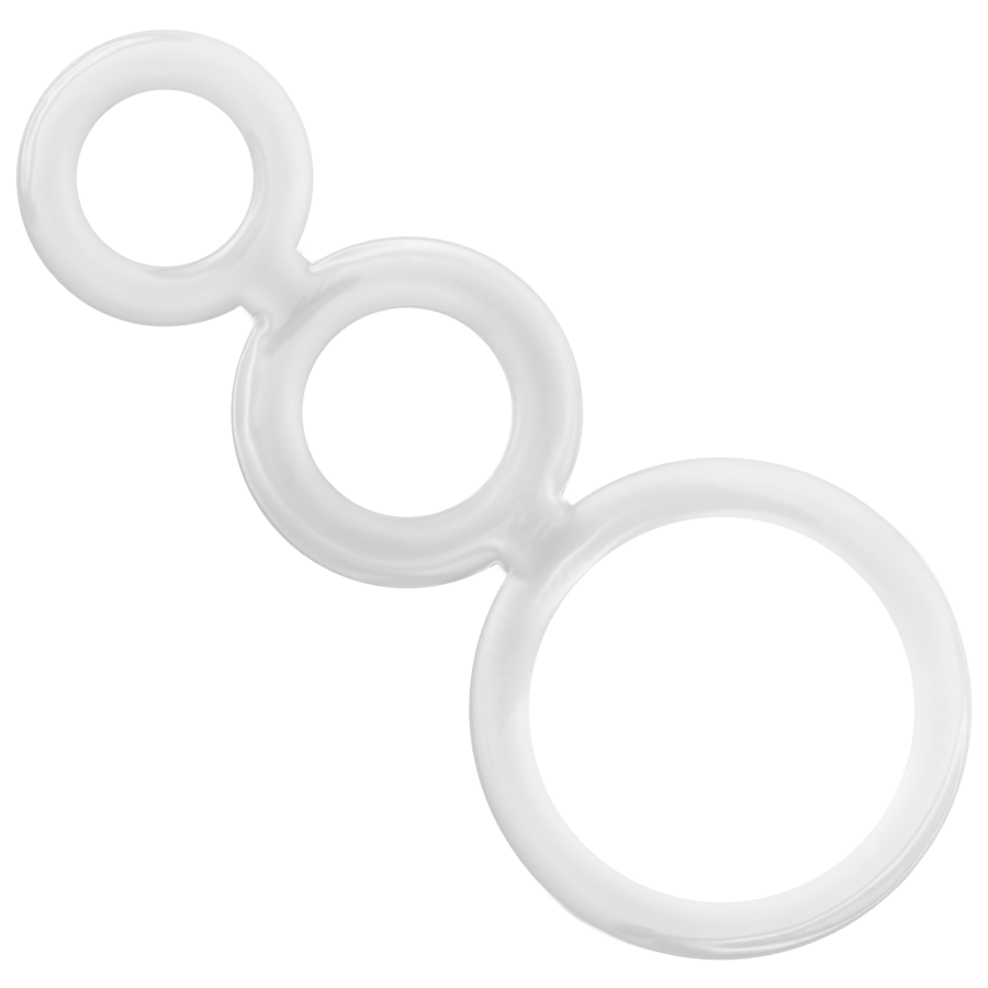 ADDICTED TOYS - SET DI ANELLI PER PENE TRASPARENTE – Cockring senza vibrazione