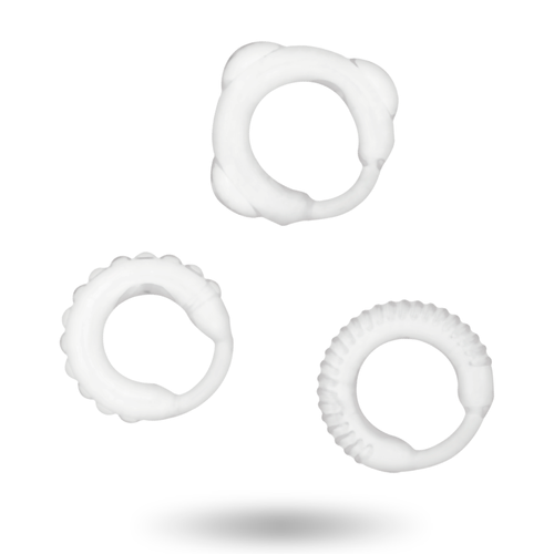 ADDICTED TOYS - SET C-RING TRASPARENTE – Cockring senza vibrazione