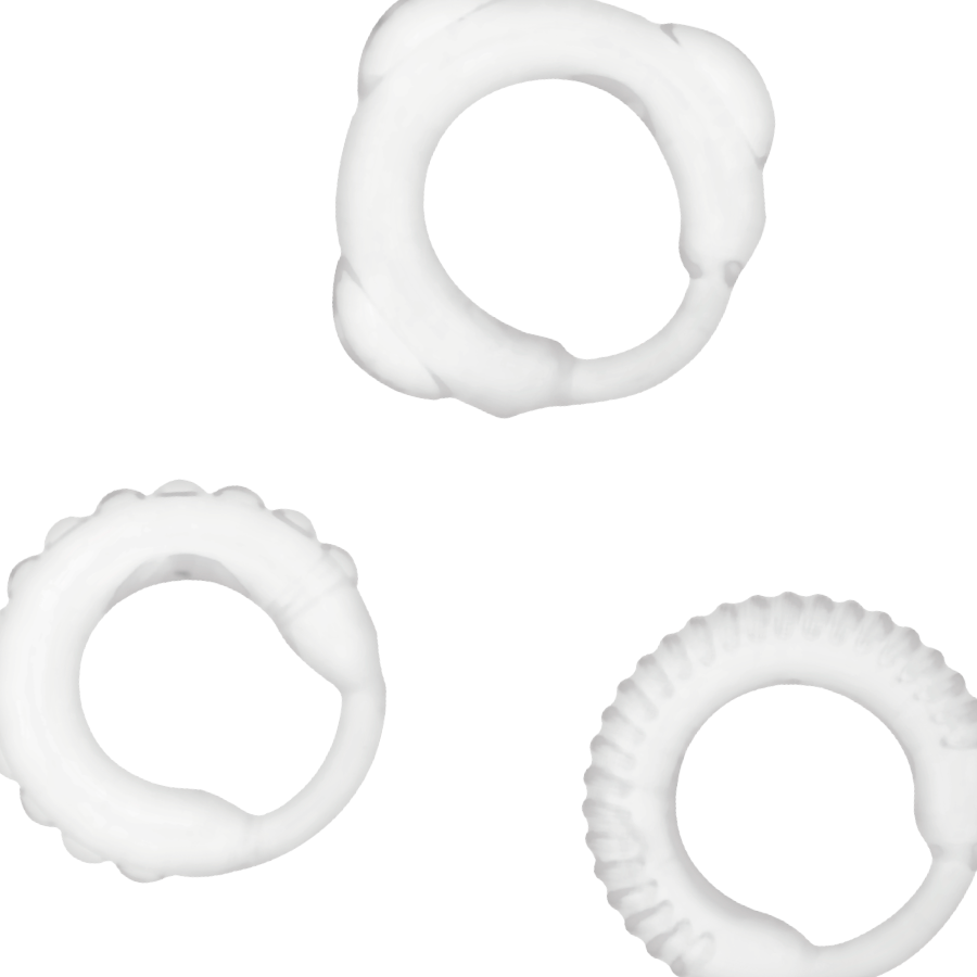 ADDICTED TOYS - SET C-RING TRASPARENTE – Cockring senza vibrazione – foto 3