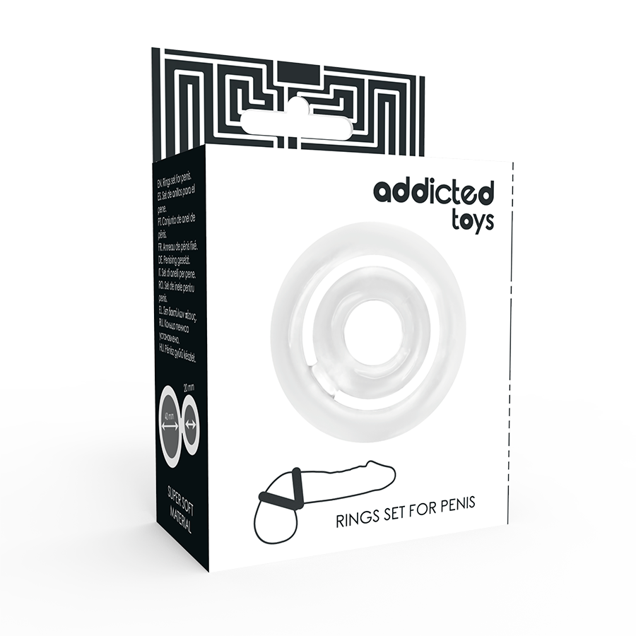ADDICTED TOYS - POTENZ- C-RING PENE CHIARO – Cockring senza vibrazione – foto 4