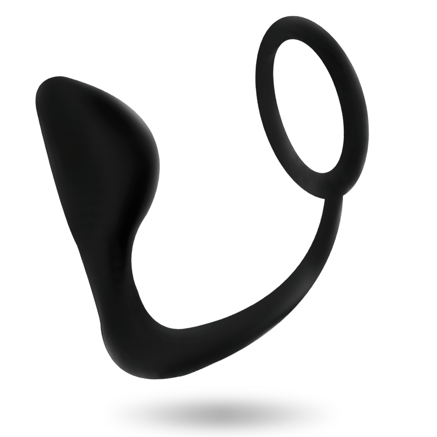 ADDICTED TOYS - PLUG ANALE CON ANELLO PENE NERO – Anelli con Spina – foto 3