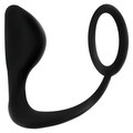 ADDICTED TOYS - PLUG ANALE CON ANELLO PENE NERO – Anelli con Spina