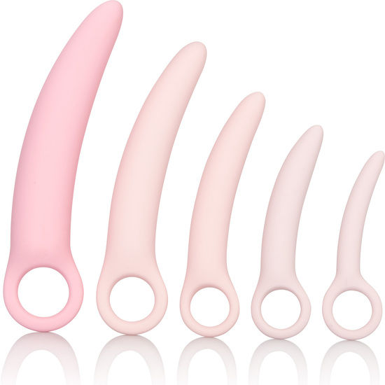 CALEXOTICS - SET DI DILATATORE IN SILICONE INSPIRE 5 PZ – Dilatatore vaginale-anale