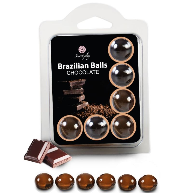 SECRETPLAY - SET 6 PALLINE BRASILIANI CIOCCOLATO – Palle brasiliane