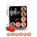 SECRETPLAY - SET 6 PALLINE BRASILIANI FRAGOLE CON CAVA – Palle brasiliane