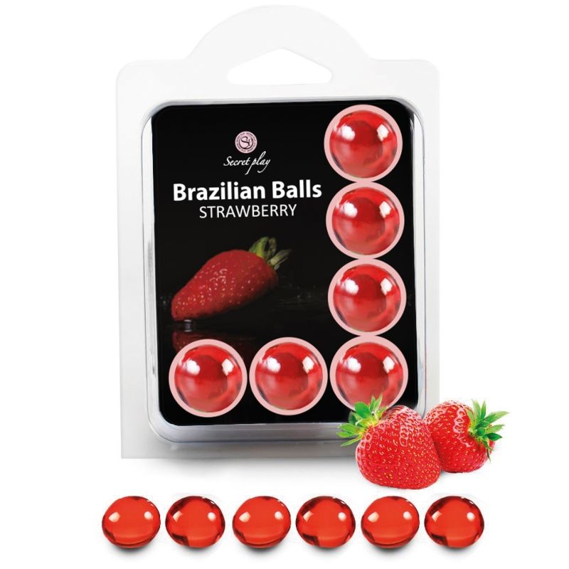 SECRETPLAY - SET 6 PALLINE BRASILIANE FRAGOLA – Palle brasiliane