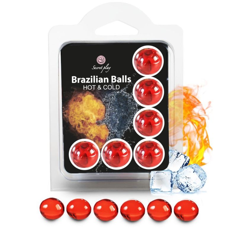 SECRETPLAY - SET 6 PALLINE BRASILIANE EFFETTO CALDO E FREDDO – Effetto freddo