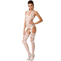 PASSION -E DONNA BS053 BODYSTOCKING BIANCO TAGLIA UNICA – Bodystocking