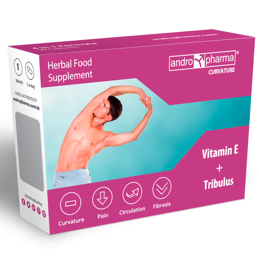 Andropharma Curvature – Integratore alimentare per il benessere maschile – Pillole per uomini