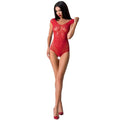 PASSION - WOMAN BS064 BODYSTOCKING ROSSO TAGLIA UNICA – Bodystocking