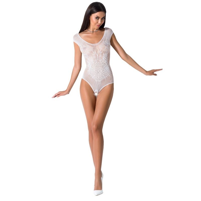 PASSION - WOMAN BS064 BODYSTOCKING BIANCO TAGLIA UNICA – Bodystocking