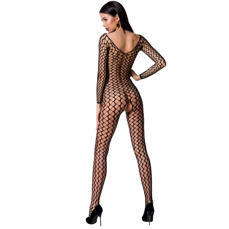 PASSION - DONNA BS068 BODYSTOCKING NERO TAGLIA UNICA – Bodystocking – foto 2