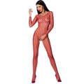 PASSION - WOMAN BS068 BODYSTOCKING ROSSO TAGLIA UNICA – Bodystocking