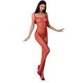 PASSION - WOMAN BS071 BODYSTOCKING ROSSO TAGLIA UNICA – Bodystocking