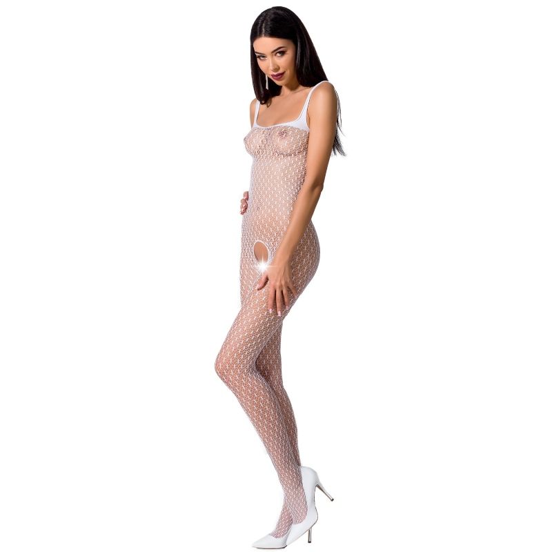 PASSION - WOMAN BS071 BODYSTOCKING BIANCO TAGLIA UNICA – Bodystocking