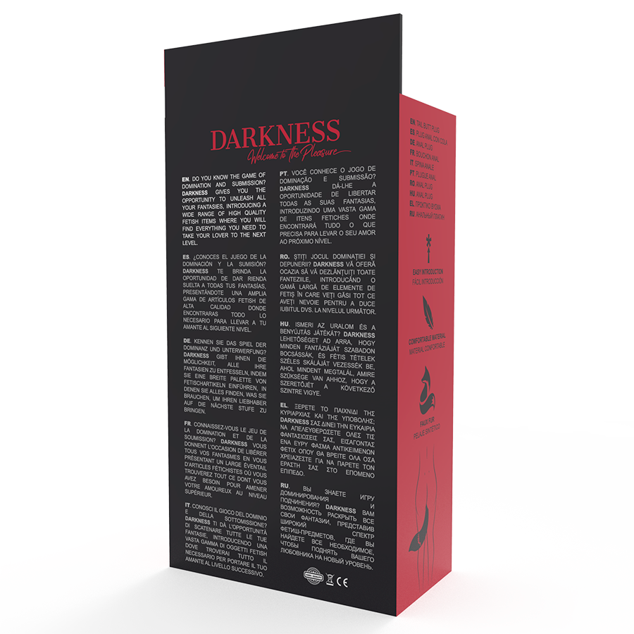 DARKNESS - PLUG ANALE IN SILICONE CON CODA BIANCA – Tappi anali – foto 4