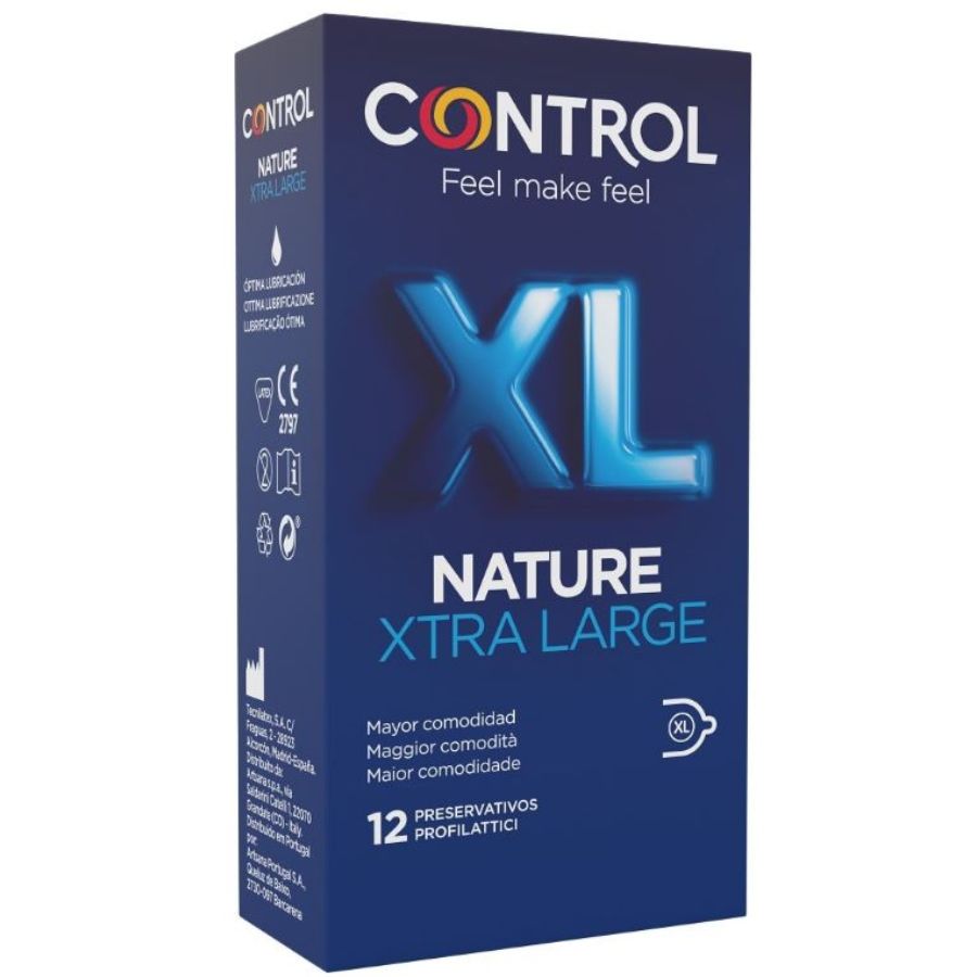 CONTROL - ADAPTA NATURE XL CONDOMS 12 UNITS – Taglia XL (grande)